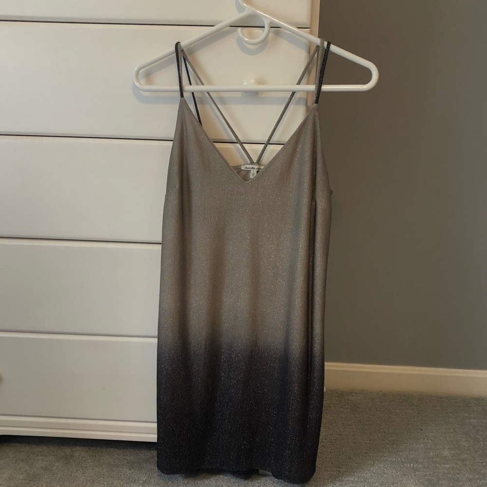 Charlotte Russe Shimmery Mini Shift Dress